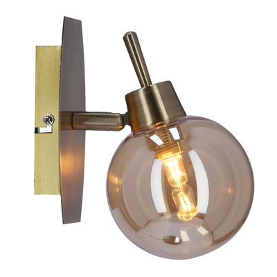 Llamp patina wall lamp 1x40w g9 with amber shade