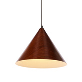 pendanta dunca 32cm E27 abajur nuc inchis