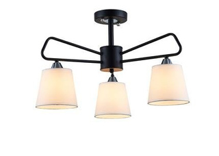 Plafonnier en métal noir et blanc Morley Ledea 50203091