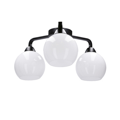 Caldera Ceiling lamp ampla 3x60w e27 with white shade