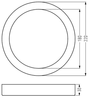 Plafonnier Candellux 2263762 Spn-05 Ip20 Led