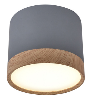 Plafonnier LED 9W gris 8,8x7,5cm 2275925