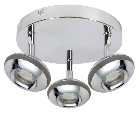 Lampa sufitowa SKIPPER okrągła regulowana 3-punktowa LED do kuchni metalowa
