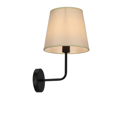 Wandleuchte schwarz und beige matt Pasteri 21-01344