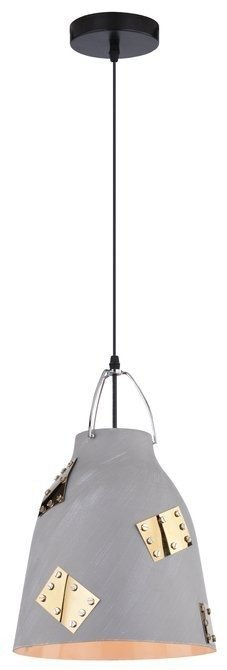Hängende Deckenleuchte 1X60W E27 grau + gold PATCH 31-43269