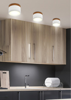 Deckenleuchte weiß/Holz LED 9W Röhre Candellux 2273648