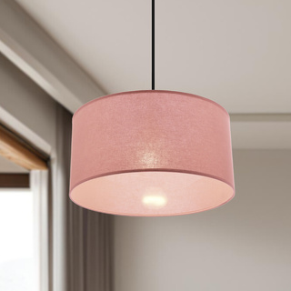 SHANTI pendant lamp black 1x40 E27 pink shade  31-38647