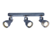 Lampa ścienna listwa 3X40W GU10 szary mat ASH 93-64301