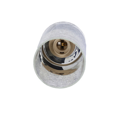 Hängende Deckenleuchte mit silbernem Glasschirm E27 Libano Candellux 31-51646