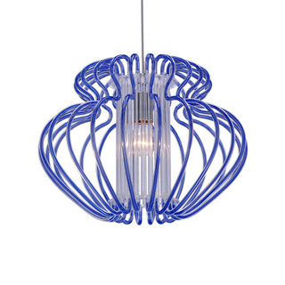 Lampa suspendata albastra 52cm Imperia 31-36561