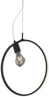 Lampa suspendata APETI SKIROS 1xE27 + LED 12W negru