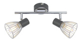 Wandleuchte Candellux Modo 92-61522 E14 Schwarz+Chrom