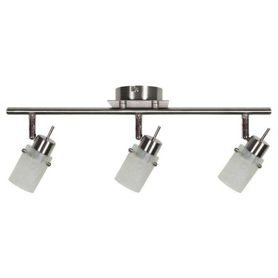PLAFONNIER CANDELLUX VENTE 93-22479 FROZEN STRIP 3X40W G9 NICKEL MAT