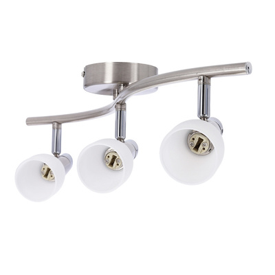 Lampa ścienna listwa 3X40W G9 nikiel chrom biały SELIA 93-69993