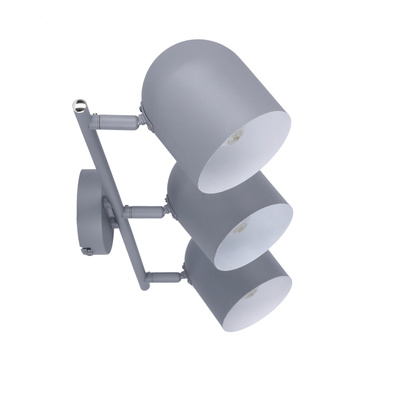 Wandleuchte Candellux Azuro 93-63229 Streifen E27 grau matt