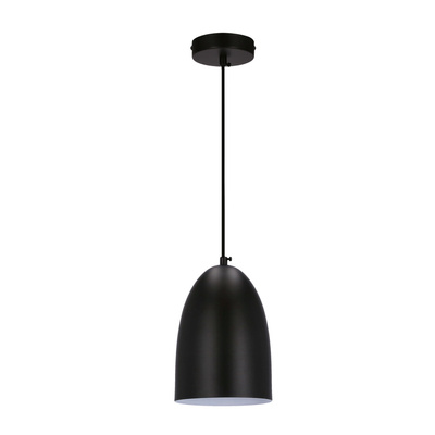 Lampă suspendată Icaro neagră 1X40W E27 abajur negru 31-09616