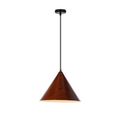 pendanta dunca 32cm E27 abajur nuc inchis