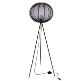 MELLOW lampa podłogowa czarny 1x40W E27 abażur 52 czarny kula 51-41944