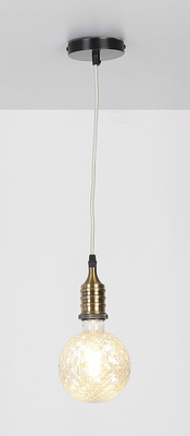 Zawiesie metalowe czarne/patyna lampa E27 31-04895