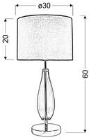 Tischleuchte rosa Marrone 41-01252