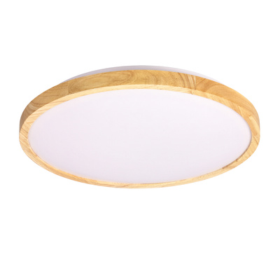 Plafonnier LED blanc + bois 24W 4000K Lampe Gandava Candellux 14-75253