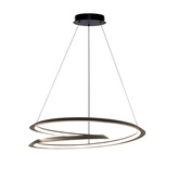 CALLAS lampa wisząca czarny 32W LED 3000, 4500, 6500K osłonka biała