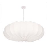 Lampa wisząca CAFEE' skandynawska - z abażurem kremowym latte 66cm - nowoczesne oświetlenie sufitowe do salonu i jadalni E27