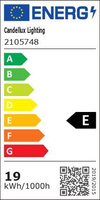 Dalle LED 18W LED 19CM 6500K blanc froid rosace pour plafond Merc02 Candellux 2105748