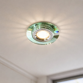 SS-10 2230422 chrome/green fixed ceiling luminaire