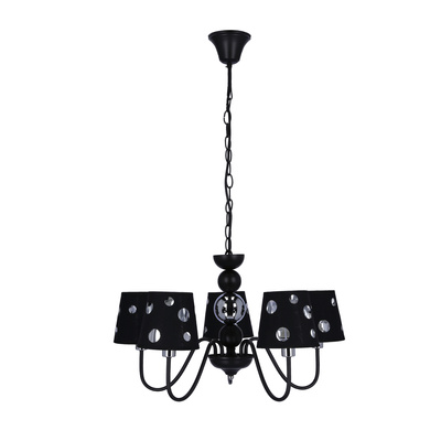 Candelabru negru suspendat 5xE14 Batley Ledea 50205106