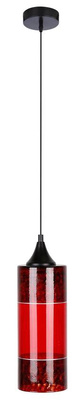 lampe suspendue candellux plasma 1x60w e27 rouge