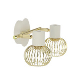 Lampa ścienna 2xE14 26cm Oslo 92-61805 Listwa Biały/Złoty