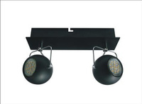 Plafonnier Candellux 92-25012-Z Tony bande 2X3W LED GU10 noir mat
