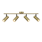 Brass lamp wall/ceiling strip 4x15W Colly 94-01740