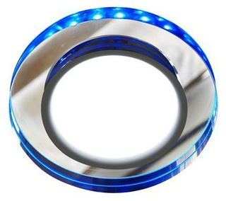 Deckenleuchte Öse Candellux Ssp-23 Ch/Tr+Bl 8W Led 230V Ring Led Blau