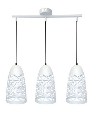 Lampa wisząca biała 3xE27 59cm SABRIN 33-54876
