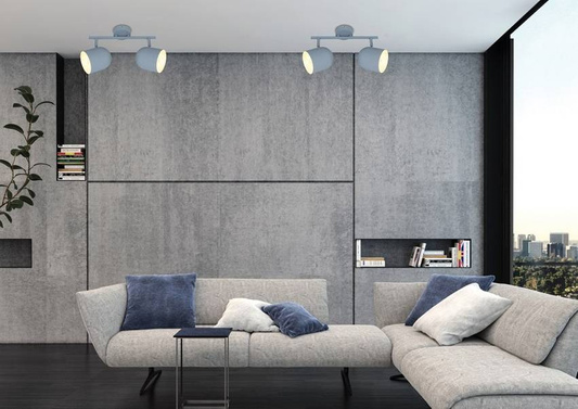 Wall lamp strip 2X40W E27 gray matt AZURO 92-63212