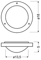 Ceiling Lamp Candellux Aquila 12-69962 Plafond G9 Patina Ip44