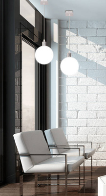 Hanging lamp white ball shade 15cm Oden 31-03287