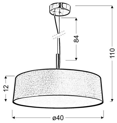 Lampă suspendată abajur țesut gri argintiu 3x60W Blum Candellux 31-46673