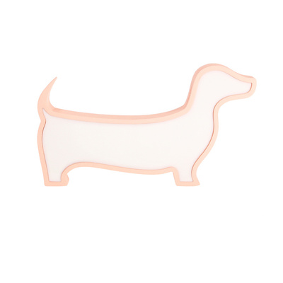 LED-TISCHLAMPE HUND FÜR KINDER IQ KIDS ROSA