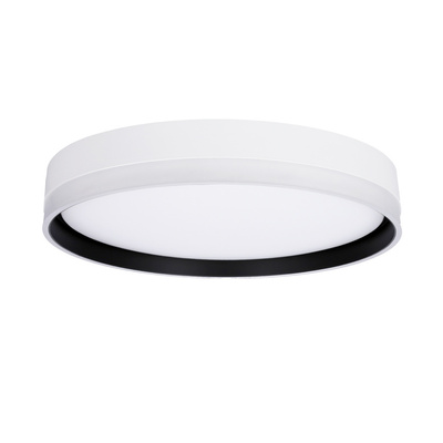 Florida Deckenleuchte weiß + schwarzer Plafond 24 W LED 39 cm weißer Schirm