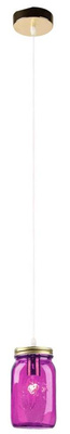 Plafonnier suspendu 1X40W E14 violet JARS 31-42958