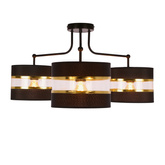 Lampă Andy negru e27 Abajur negru+auriu