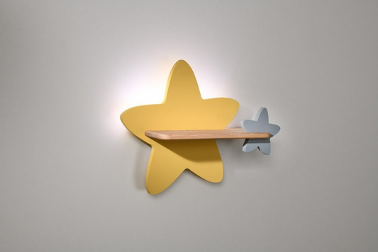 5W LED-Wandleuchte für ein Kind gelb-grau Star Candellux 21-75611