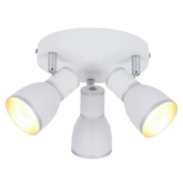 Deckenleuchte Candellux Fido 98-63397 Plafond E14 Weiß + Chrom