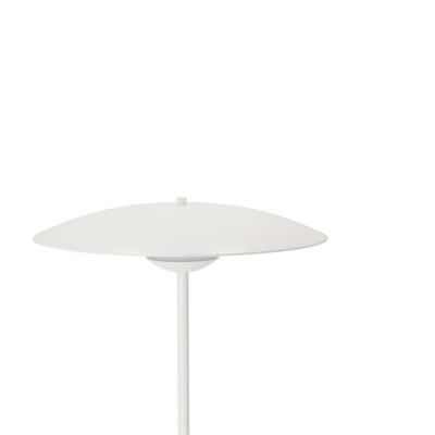 Floor lamp LUND in Scandinavian style white plate shade modern LED floor lamp