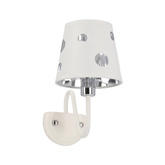 White wall lamp with holes Batley Ledea 50401112