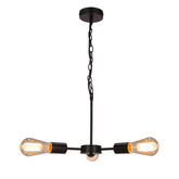 Suspensie Sparta neagra 3X60W E27 33-09371
