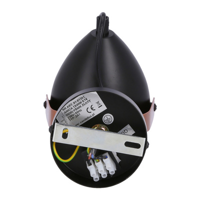 Aplica de perete reglabila neagra si cupru E14 40W Anica 91-81391